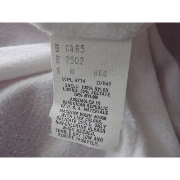 Weather Breakers Rain Jacket Womens Size Medium red nylon lined snap pockets vtg - Picture 7 of 10